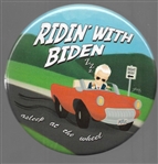 Ridin With Biden Cartoon Pin 