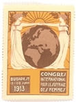 Suffrage 1913 Congress French Stamp