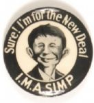 I.M.A. Simp Anti New Deal Pin