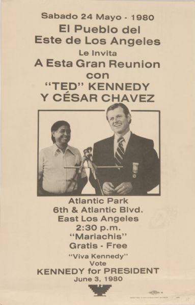 Ted Kennedy, Cesar Chavez Poster