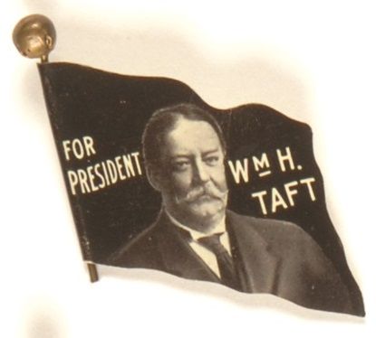 William Howard Taft Celluloid Flag