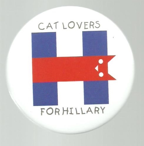 Cat Lovers for Hillary by Brian Campbell