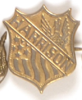 Benjamin Harrison Shield Pin