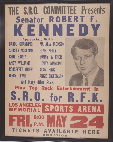 Robert Kennedy S.R.O. Los Angeles Concert Poster