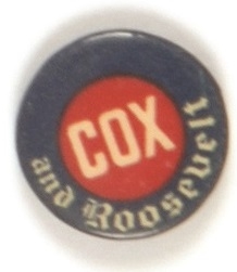 Cox and Roosevelt Celluloid