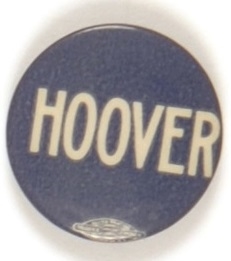 Hoover Blue and White Celluloid