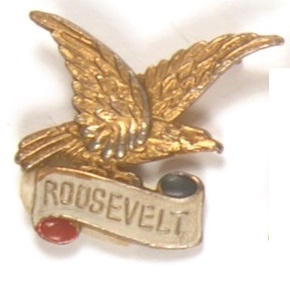 Franklin Roosevelt Enamel Eagle