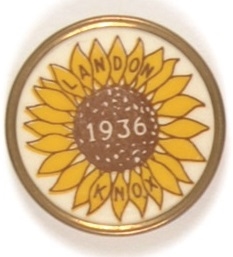 Alf Landon Framed Sunflower Celluloid