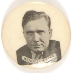 Willkie Black and White Picture Pin