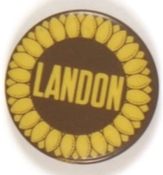 Alf Landon Celluloid Sunflower