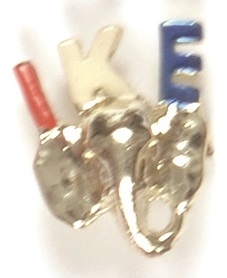 Eisenhower Elephant Jewelry Pin