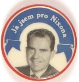 Nixon Czech Foreign Language Pin