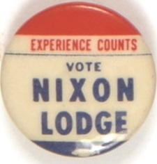 Experience Counts Vote Nixon-Lodge