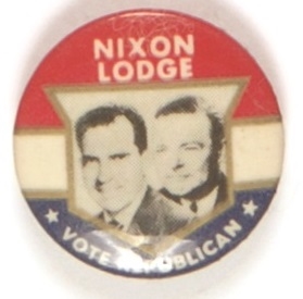 Nixon-Lodge Vote Republican Shield Jugate