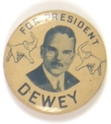 Dewey for President Elephants Litho