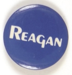 Reagan Blue and White Celluloid