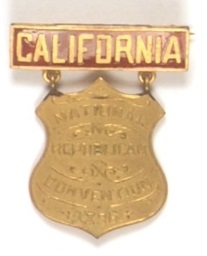 McKinley California Medal from 1896 Convention