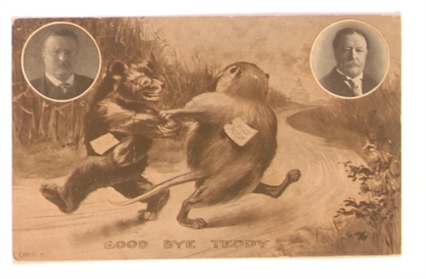 Teddy Bear and Billy Possum Postcard