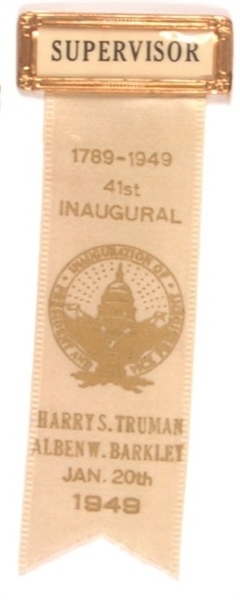 Truman 1949 Inaugural Ribbon