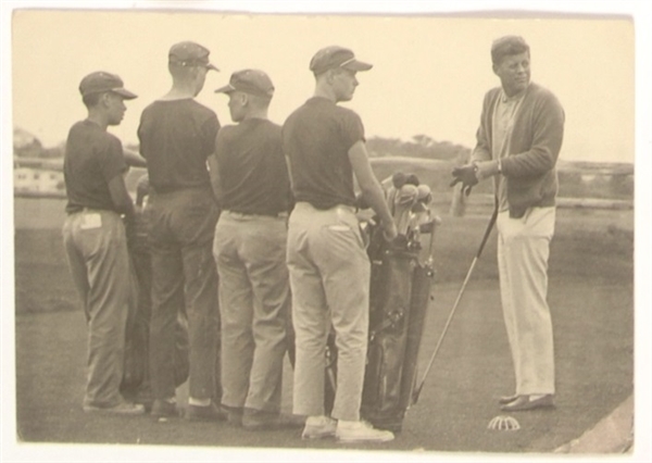 John Kennedy Golfing Postcard