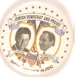 Clinton, Torricelli Jewish Democrats