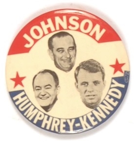 Johnson, HHH, Robert Kennedy New York Coattail