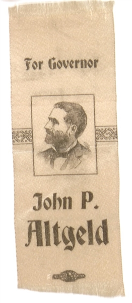 John P. Altgeld for Governor of Illinois Ribbon