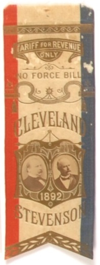Cleveland 1892 Jugate Ribbon