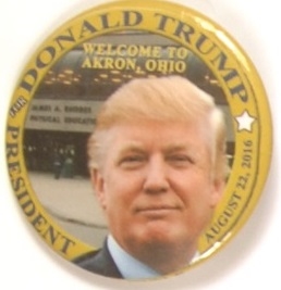 Donald Trump Akron Event Pin