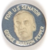 George Wharton Pepper for Senator, Pennsylvania