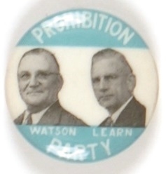 Watson and Learn, Prohibition Party