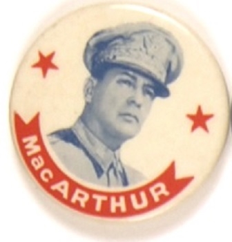 General MacArthur Red Stars Pin