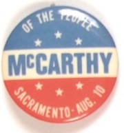 McCarthy We The People Sacramento Pin