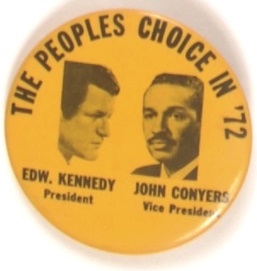 Kennedy and Conyers, 1972 Celluloid