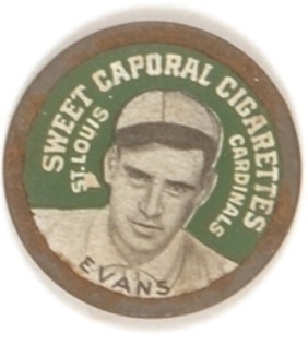 Steve Evans, St. Louis Cardinals Sweet Caporal Cigarettes