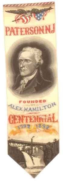 Alexander Hamilton, Founder of Paterson, NJ Ribbon