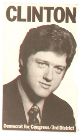 Clinton for Congress, Arkansas Election Card