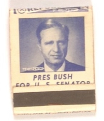 Prescott Bush Connecticut Matchbook