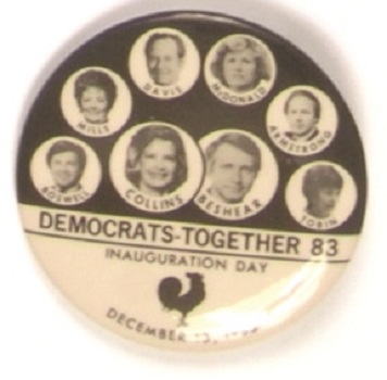 Collins for Governor Kentucky 1983 Celluloid