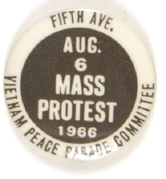Vietnam Peace Parade Committee 1966 Anti War Pin