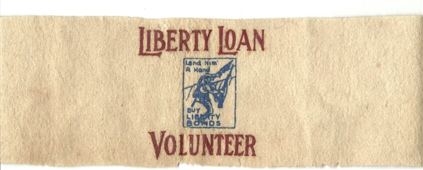 Liberty Loan Volunteer Sash