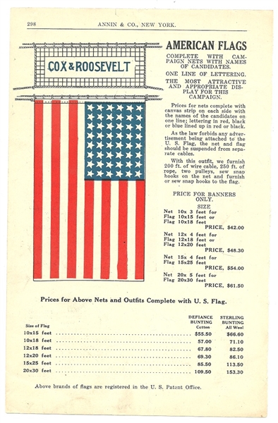 Cox and Harding American Flag Advertisement