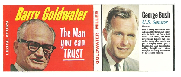 Goldwater-Bush Rare Texas Coattail Pamphlet