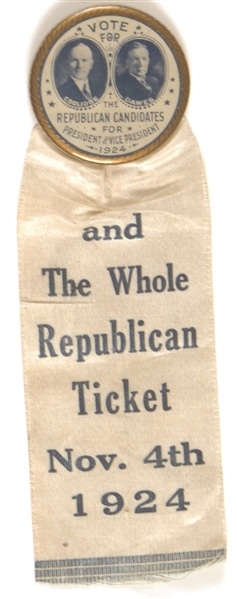Vote for Coolidge, Dawes and the Whole Republican Ticket