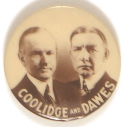 Coolidge-Dawes Larger Size Rare 1924 Jugate