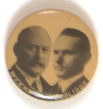 Weeks and Coolidge Rare Massachusetts Pin
