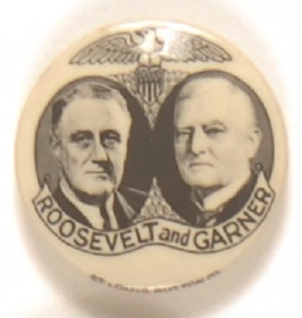 Roosevelt-Garner St. Louis Button Jugate