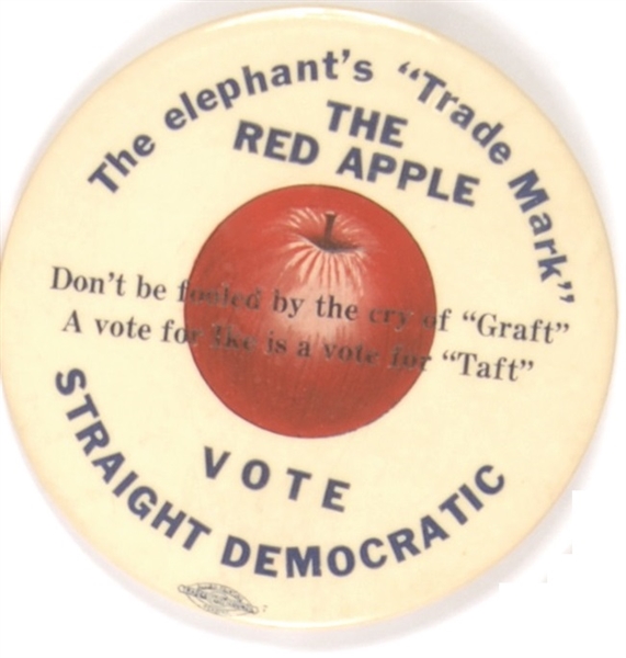 Stevenson Vote Straight Democratic Red Apple