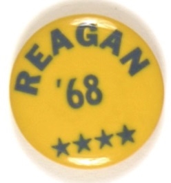 Reagan ‘68 Four Stars Celluloid
