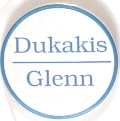 Dukakis and Glenn Proposed Democratic Ticket